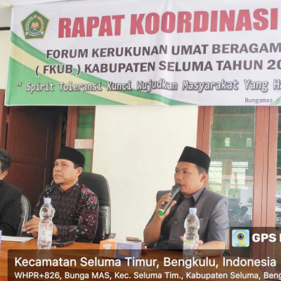 Rapat Koordinasi FKUB Kabupaten Seluma 2024
