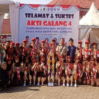 Tim Gudep Syaifullah MTsN 1 Kepahiang Borong Dua Belas Piala di Tingkat Provinsi