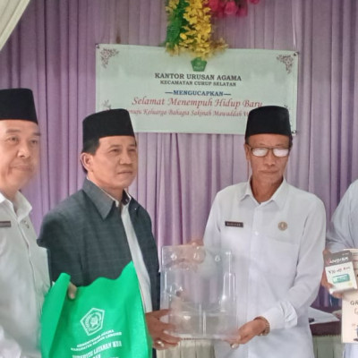 KUA Curup Selatan Terima Goodie Kit dari Tim Supervisi Kemenag Rejang Lebong