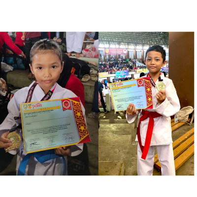 Dua Duta Karate Min 2 Bengkulu Tengah Raih Emas Dalam Ajang Karate Rafflesia Open Competition