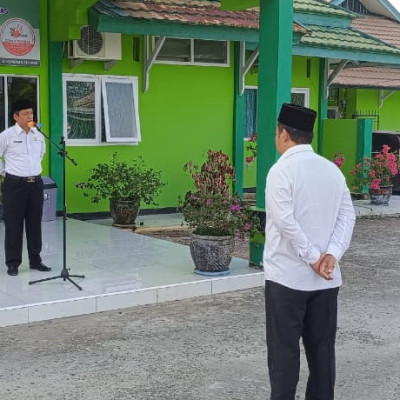 Gelar Apel Senin Pagi, Kakan Kemenag: Semua PNS,PPPK dan PPNPN Untuk Berpartisifasi Dalam Pelaksanaan Kegiatan Lebaran Yatim