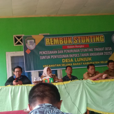 Penyuluh Agama Islam Seluma Barat Hadiri Undangan Rembuk Stunting Di Desa Lunjuk Dan Sengkuang Jaya