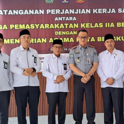 Kepala KUA Muara Bangkahulu Hadiri Penandatanganan PKS Kemenag dan Lapas IIA Bengkulu