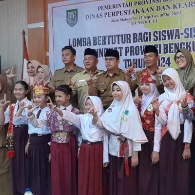 Siap Tampil Maksimal, Siswi MIN 1 Bengkulu Tengah Di Ajang Lomba Bertutur Tingkat Provinsi