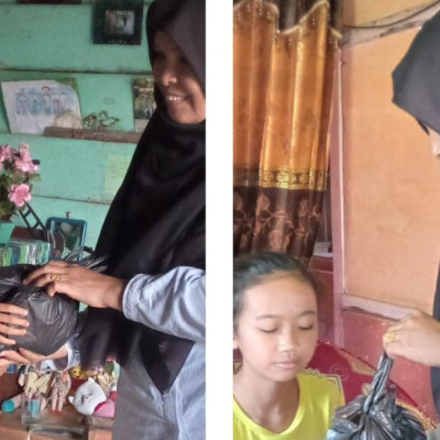 Bagikan Bantuan Idul Yatama , PAI Non-PNS Curup Selatan Sambangi Rumah Anak Yatim