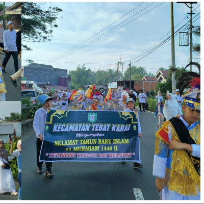 Drumband MIN 1 Kepahiang Meriahkan Pawai Muharram 1446 H