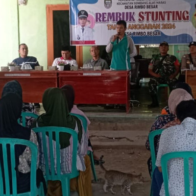 Kepala KUA Kecamatan Semidang Alas Maras Menghadiri Kegiatan Rembuk Stunting