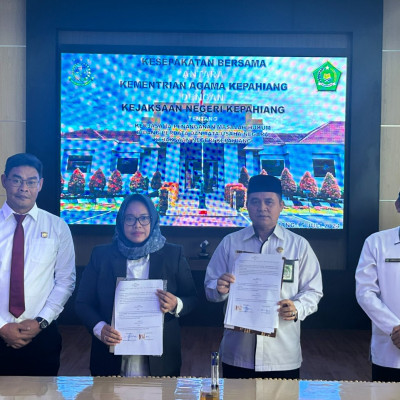 Penandatanganan Nota Kesepakatan Bersama Kemenag Kepahiang dan Kejari Kepahiang: Sinergi Tingkatkan Penanganan Masalah Hukum