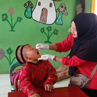 Optimalkan Kesehatan Siswa, MIS GUPPI 12 Lubuk Kembang Ikuti PIN POLIO