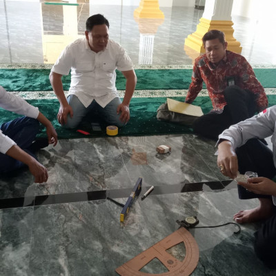 KUA Kampung Melayu, Ukur Ulang Arah Kiblat Masjid UPTD Dinas PUPR