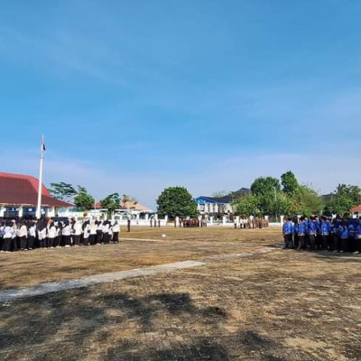 Guna Kuatkan Sinergi Lintas Sektoral Kemenag Lebong Hadiri Upacara Gabungan Pemkab Lebong