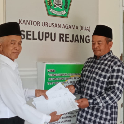 KUA Selupu Rejang Terbitkan AIW untuk Pembangunan Masjid Desa Mojorejo