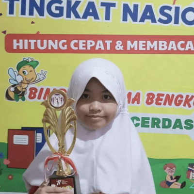 Anindita Kheysa Azzahra Raih Juara Harapan 3 di Ajang Nasional Hitung Dan Membaca Cepat