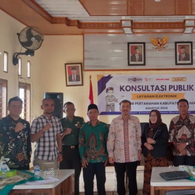 Kasi Penyelenggara Zakat Dan Wakaf Kantor Kementerian Agama  Kabupaten Seluma Menghadiri Diskusi Bersama Kantor ATR/BPN Kabupaten Seluma