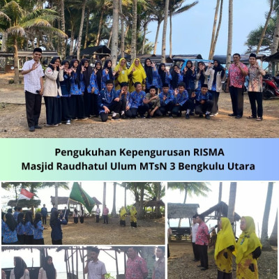 MTsN 3 Bengkulu Utara Laksanakan Pengukuhan Pengurus RISMA Masjid Raudhatul Ulum