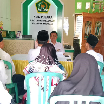 Tindak Lanjuti Rakor Kemenag, Kepala KUA Kecamatan Sukaraja Sampaikan Perihal Pentingnya Akta Ikrar Wakaf