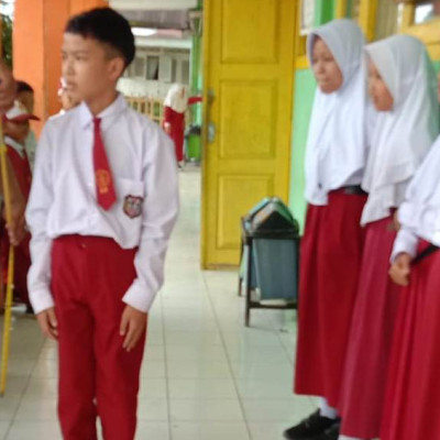 Siswa MIS GUPPI 12 Lubuk Kembang Lakukan Pengukuran Antropometri