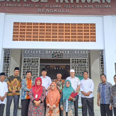 KUA Kecamatan Seluma Selatan : Tim Penilaian Masjid Jami' Percontohan Tingkat Provinsi Mendatangi Masjid Baitul Ihwan Terpilih Tingkat Kabupaten Di Kabupaten Seluma