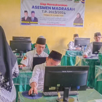 Sukses dan Lancar , Antusiasme Tinggi Warnai Pelaksanaan ANBK di MA Baitul Makmur