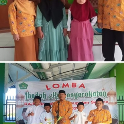 Enam Orang Peserta Dari MIN 6 Seluma Mengikuti Lomba Ibadah Kemasyarakatan Di Kantor Kemenag Kabupaten Seluma