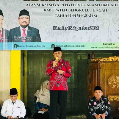 Kemenag Bengkulu Tengah Tasyakuran Sukses Haji 2024