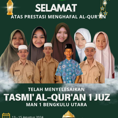 MAN 1 Bengkulu Utara Gelar Tasmi’ Tahfiz Al-Qur’an Perdana