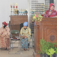 Ny. Mai Erdawati Hamdani Pimpin Do’a HUT DWP ke 14 Di Pemda Kepahiang