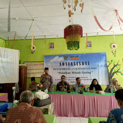 MIN 2 Bengkulu Tengah Jadi Tuan Rumah Sosialisasi Pengembangan Kapasitas Diri Melalui Metode Gasing