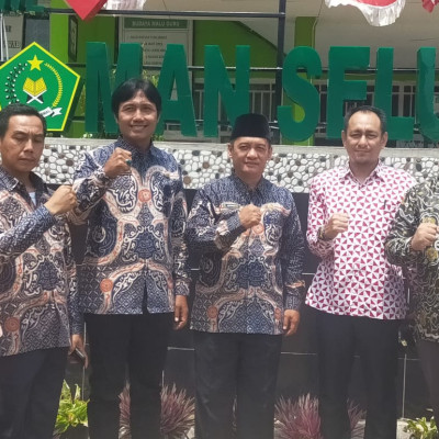 Monitoring Dan Evaluasi ANBK Kepala Kemenag Seluma Ke MAN Seluma