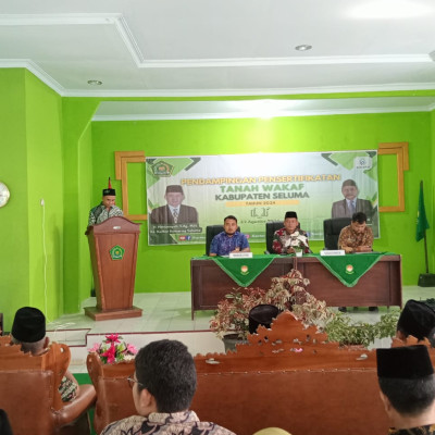 Kepala KUA Menghadiri Kegiatan Pensertifikatan Tanah Wakaf  Di Kantor Kemenag Seluma