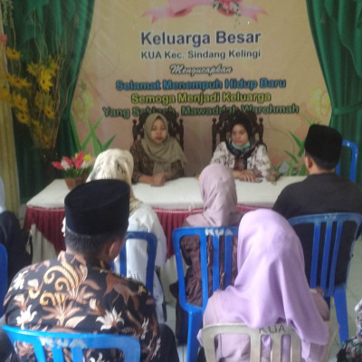 Bersinergi , KUA Sindang Kelingi Gelar Bimbingan Perkawinan bagi Calon Pengantin