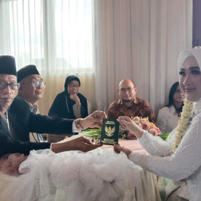 Kepala KUA Curup Selatan Laksanakan Pencatatan Nikah di Luar Kantor