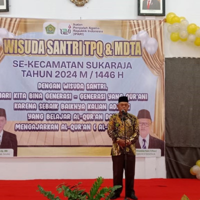 Kepala Kementerian Agama Kabupaten Seluma Menghadiri Acarawisuda Santri Tpq Dan MDTA Se- Kecamatan Sukaraja