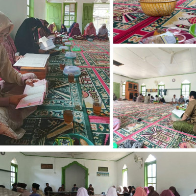 Penyuluh Agama Islam Kantor Urusan Agama (KUA) Kecamatan Air Periukan Rutin Ikuti Khataman Al-Qur'an yang Sudah Menjadi Tradisi Budaya Desa Tawang Rejo