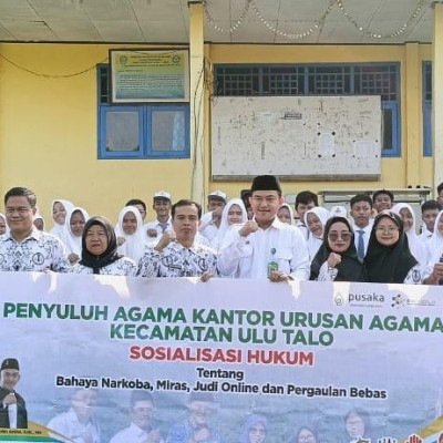 Penyuluh Agama KUA Ulu Talo Sosialisasikan Tentang Bahaya Narkoba, Miras, Judi Online dan Pergaulan Bebas Kepada Siswa-Siswi  SMKN 4 Seluma