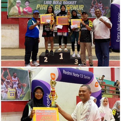 MTsN 3 Bengkulu Utara Raih Juara 3 Liga Bola Basket Putri Piala Gubernur Cup Seri 4