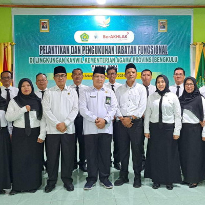 3 JF Analis Kemenag Kota Dilantik