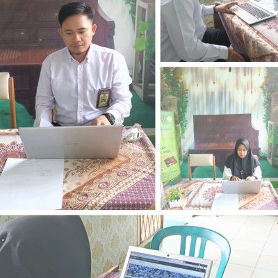 Penyuluh Agama KUA Kecamatan Air Periukan Lakukan Percepatan Pendampingan Pembuatan Izin Oprasional TPQ secara Online