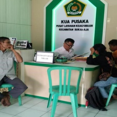 KUA Kecamatan Sukaraja : Belum punya Buku Nikah ,Isbath Nikah  Dulu