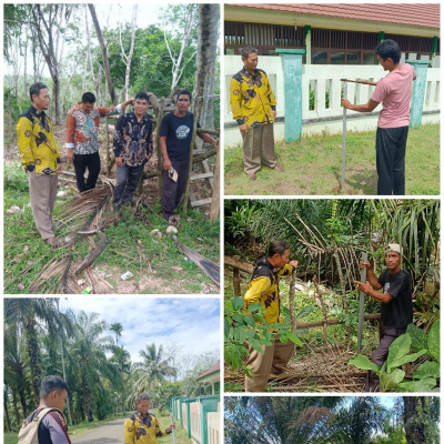 Pemasangan Patok Tanah Milik MTsN 3 Bengkulu