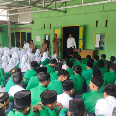 Sosialisasi Penerapan Nilai-nilai Ideologi Pancasila, MTsN 1 Kepahiang Terima Kunjungan Kesbangpol Kabupaten Kepahiang