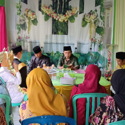 Kepala KUA Kecamatan Seluma Barat Sampaikan Kutbah Nikah Lima Pilar Keluarga Sakinah