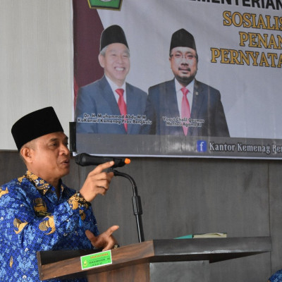 Cegah Penyalahgunaan Anggaran dan menjaga integritas Kinerja ASN, Kemenag Benteng Sosialisasikan FCP