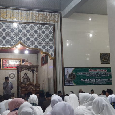 Berlangsung Khidmat, KUA Curup Utara Hadiri Peringatan Maulid Nabi Muhammad SAW di Masjid Nurul Hikmah