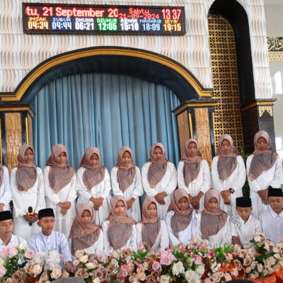 Penampilan Mengharukan Siswa MTsN 2 Rejang Lebong Rayakan Maulid Nabi di Masjid Nurul Iman