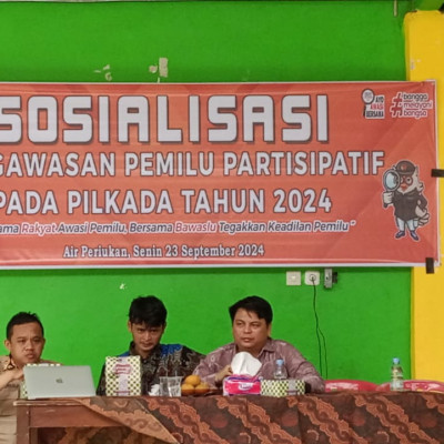 Penghulu KUA Kecamatan Air Periukan Hadiri Acara Sosialisasi Pengawasan Pemilu Partisipatif Pada Pilkada 2024