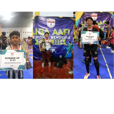 Tiga Siswa MTsN 1 KoBe Raih Juara Pada Liga AAFI 2024