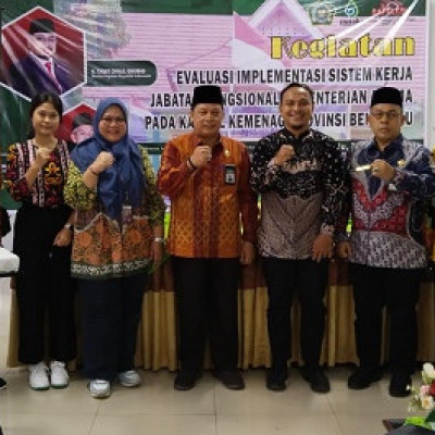 Tingkatkan Kinerja 50 JFT Kanwil Kemenag Bengkulu Ikuti Kegiatan Evaluasi Implementasi Sistem Kerja