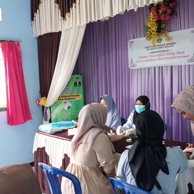 KUA Curup Selatan dan Puskesmas Talang Rimbo Gelar Pelayanan Cek Kesehatan Gratis untuk Calon Pengantin