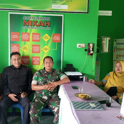 Sinergi KUA dan TNI: Memperkuat Keamanan dan Solidaritas di Bermani Ulu Raya